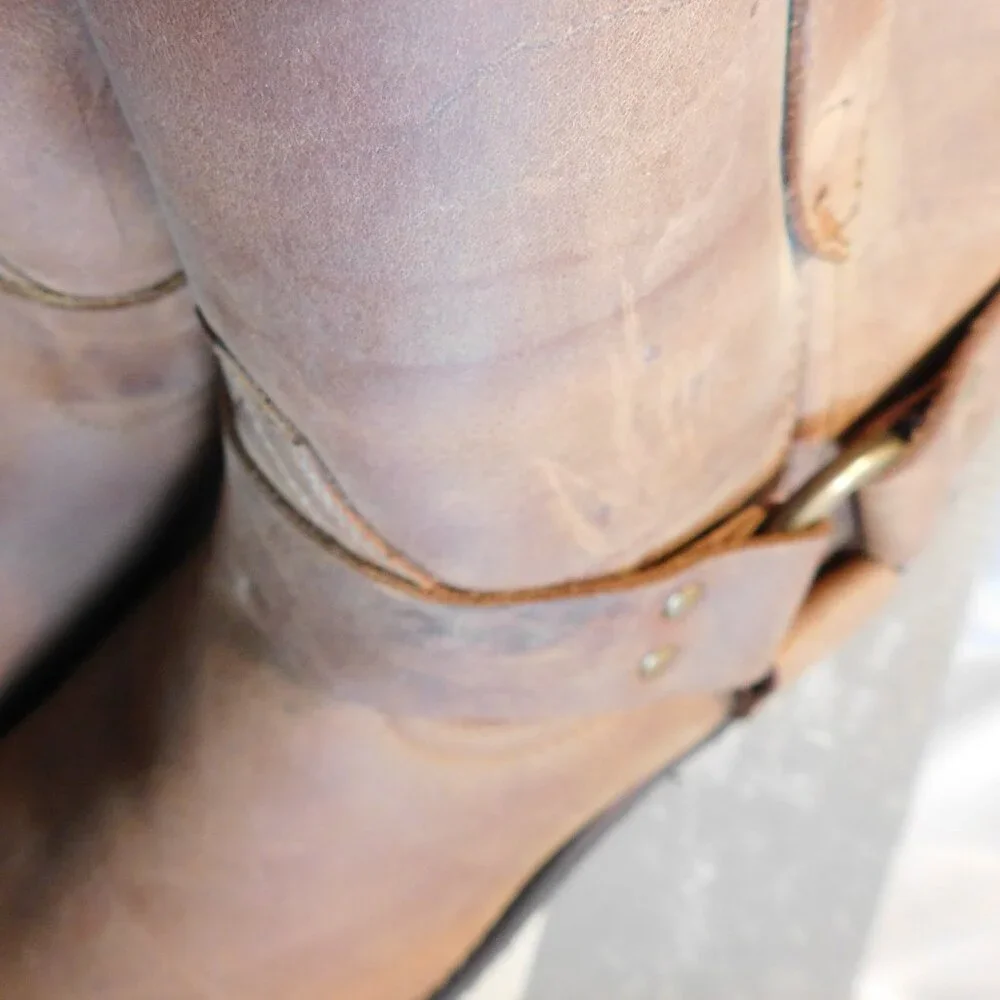 Dingo Rev-Up Gaucho Brown Leather Men's Boot Size 11.5 Wide NEW IN BOX